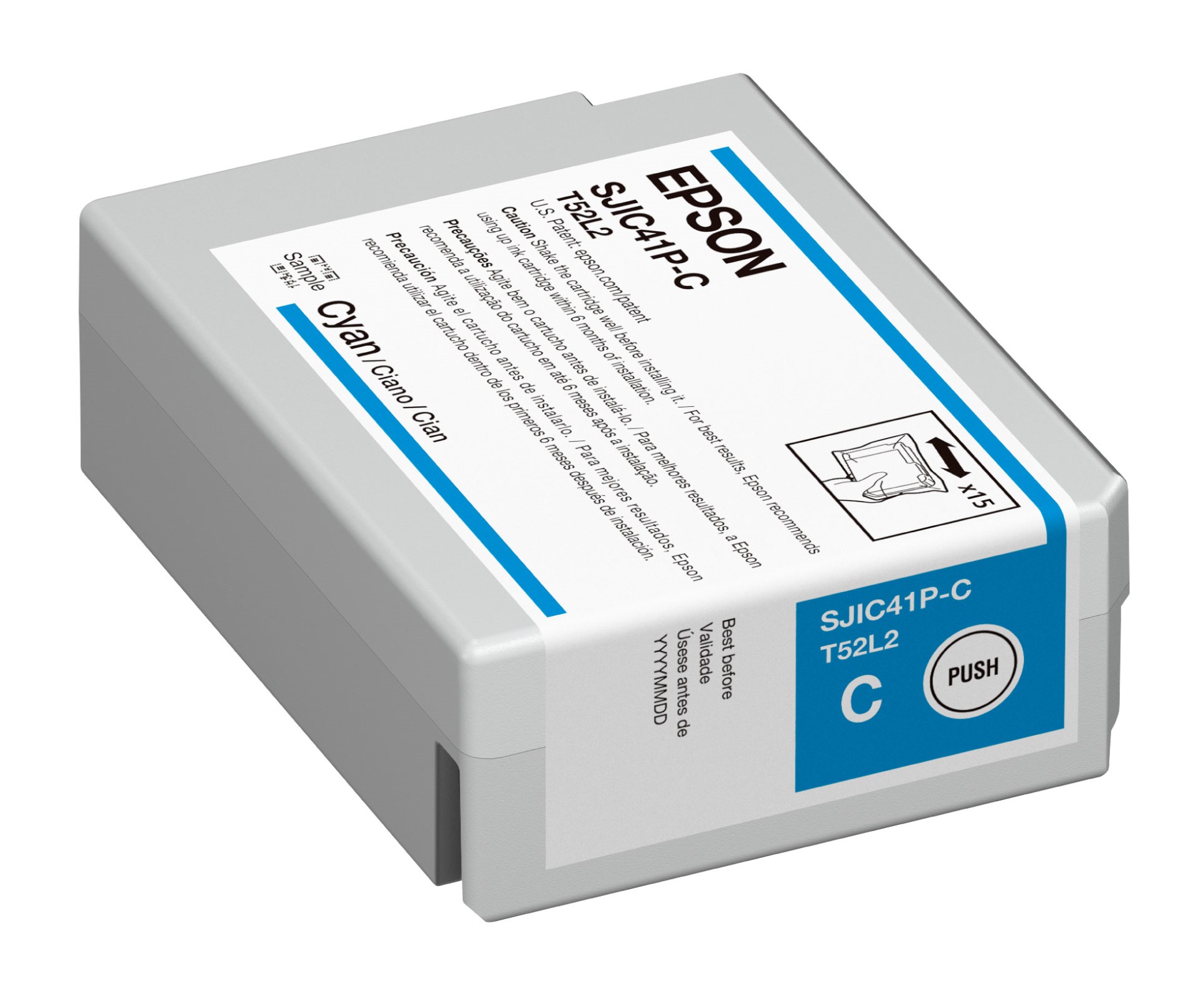 Tinta Epson SJIC41P Cartucho Cian