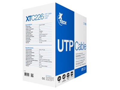 Cable de Red Xtech XTC-226 Cat6 UTP 305m 24AWG Gris