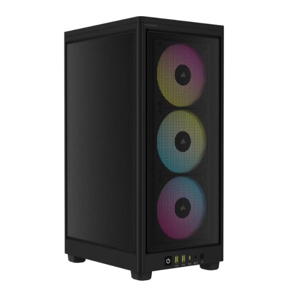 Gabinete para PC Corsair 2000D Airflow Mini Tower Mini-ITX 3 Ventiladores RGB Negro