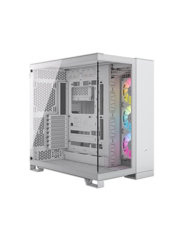 Gabinete para PC Corsair iCUE Link 6500X Mid Tower E-ATX Vidrio Templado 3 Ventiladores RGB Blanco