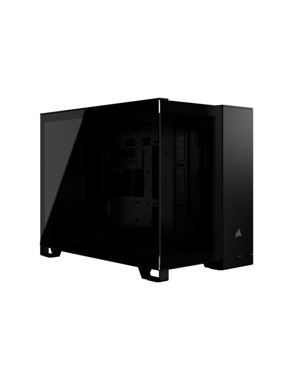 Gabinete para PC Corsair 2500X Mid Tower Micro-ATX Vidrio Templado sin Ventiladores Negro