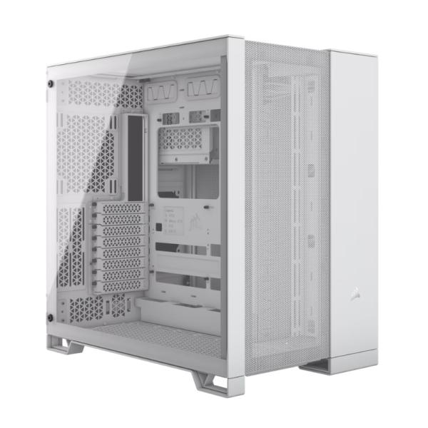 Gabinete para PC Corsair 6500D Airflow Mid Tower E-ATX Vidrio Templado sin Ventiladores Blanco