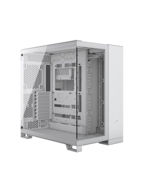 Gabinete para PC Corsair 6500X Mid Tower E-ATX Vidrio Templado sin Ventiladores RGB Blanco