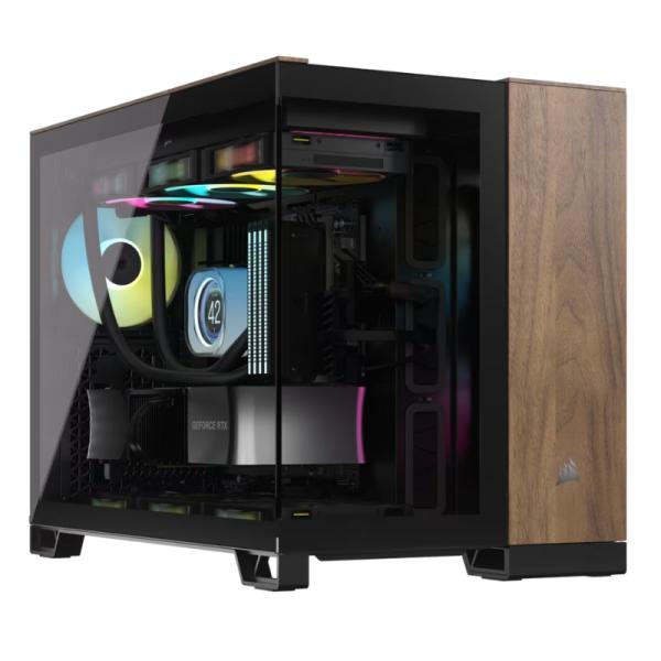 Gabinete para PC Corsair 2500X Mid Tower Micro-ATX Vidrio Templado sin Ventiladores