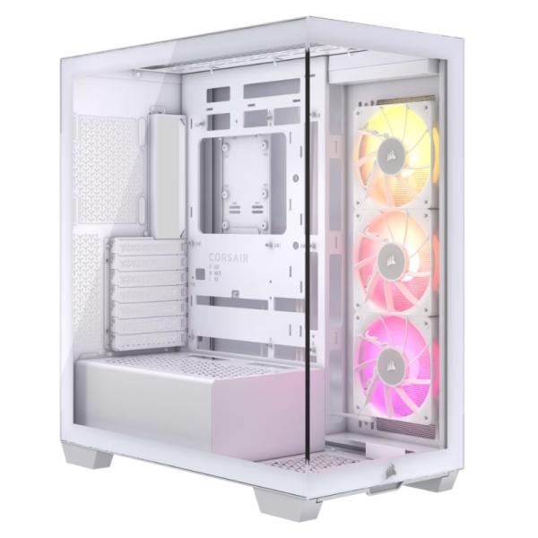 Gabinete para PC Corsair iCUE Link 3500X Mid Tower E-ATX Vidrio Templado 3 Ventiladores RGB Blanco