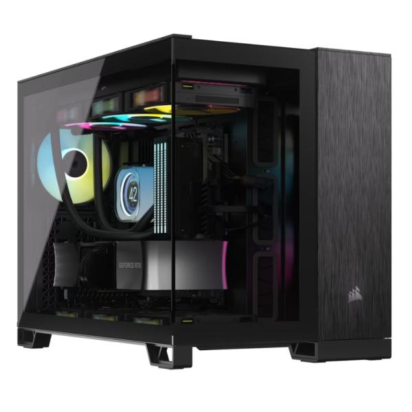 Gabinete para PC Corsair 2500X Mid Tower ATX Vidrio Templado sin Ventiladores
