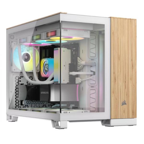 Gabinete para PC Corsair 2500X Mid Tower ATX sin Ventiladores Vidrio Templado
