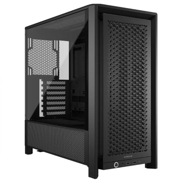 Gabinete para PC Corsair Frame 4000D Mid Tower E-ATX Vidrio Templado sin Ventiladores Negro