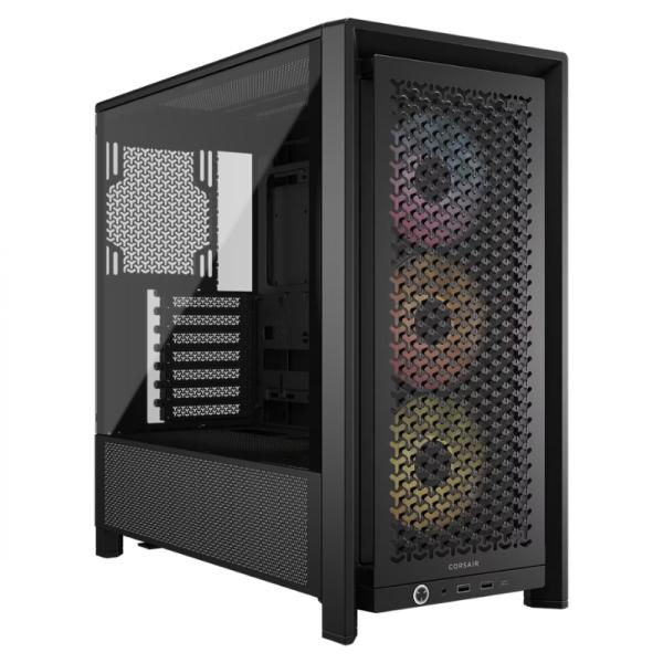 Gabinete para PC Corsair Frame 4000D RS Mid Tower E-ATX Vidrio Templado 3 Ventiladores Negro