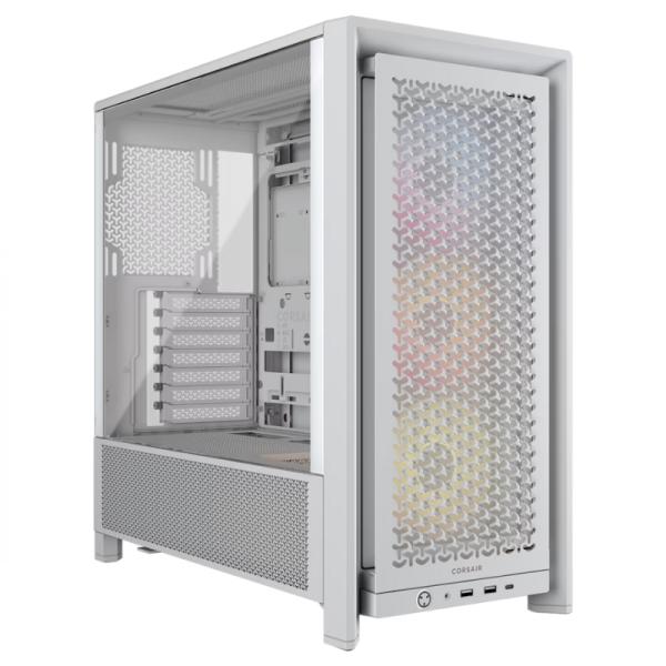 Gabinete para PC Corsair Frame 4000D RS Mid Tower E-ATX Vidrio Templado 3 Ventiladores Blanco