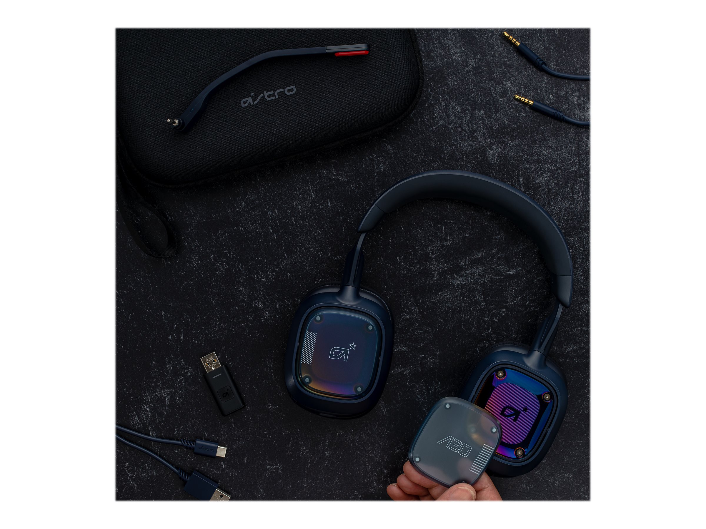 Audífonos Logitech Astro A30 Bluetooth/3.5mm Gaming Multiplataforma Estéreo Azul