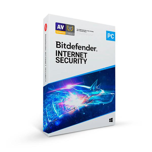 Antivirus Bitdefender Internet Security 1+1 PC 1 Año