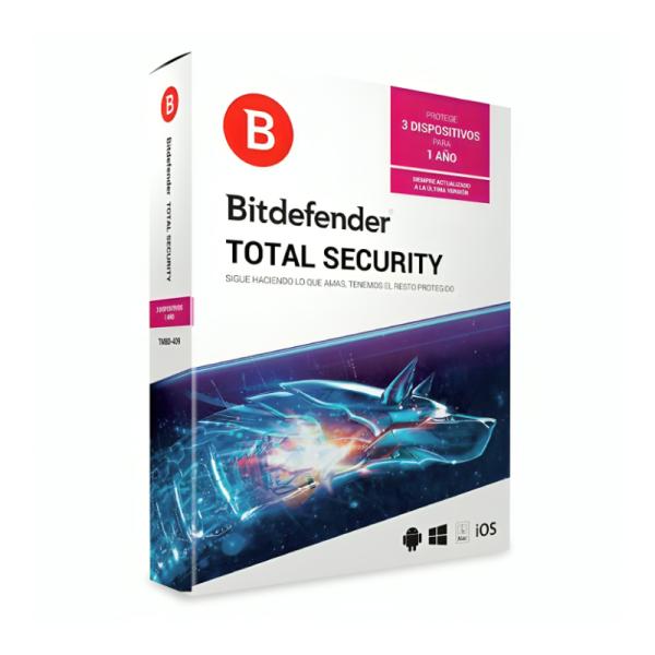 Antivirus Bitdefender Total Security 3 Usuarios