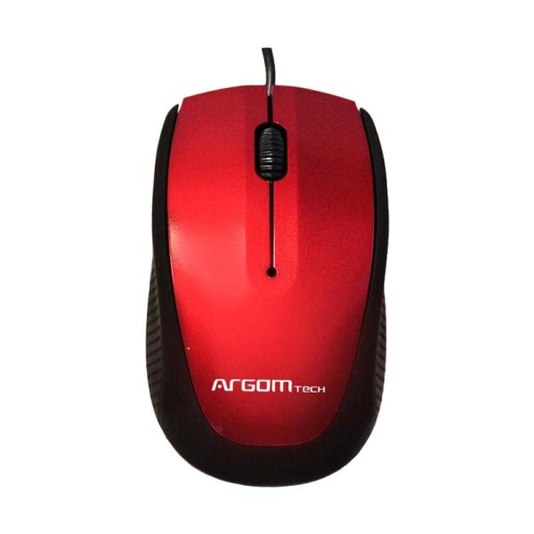 Mouse Argom ARG-MS-0014R Ergonómico USB 1200dpi 3 Botones