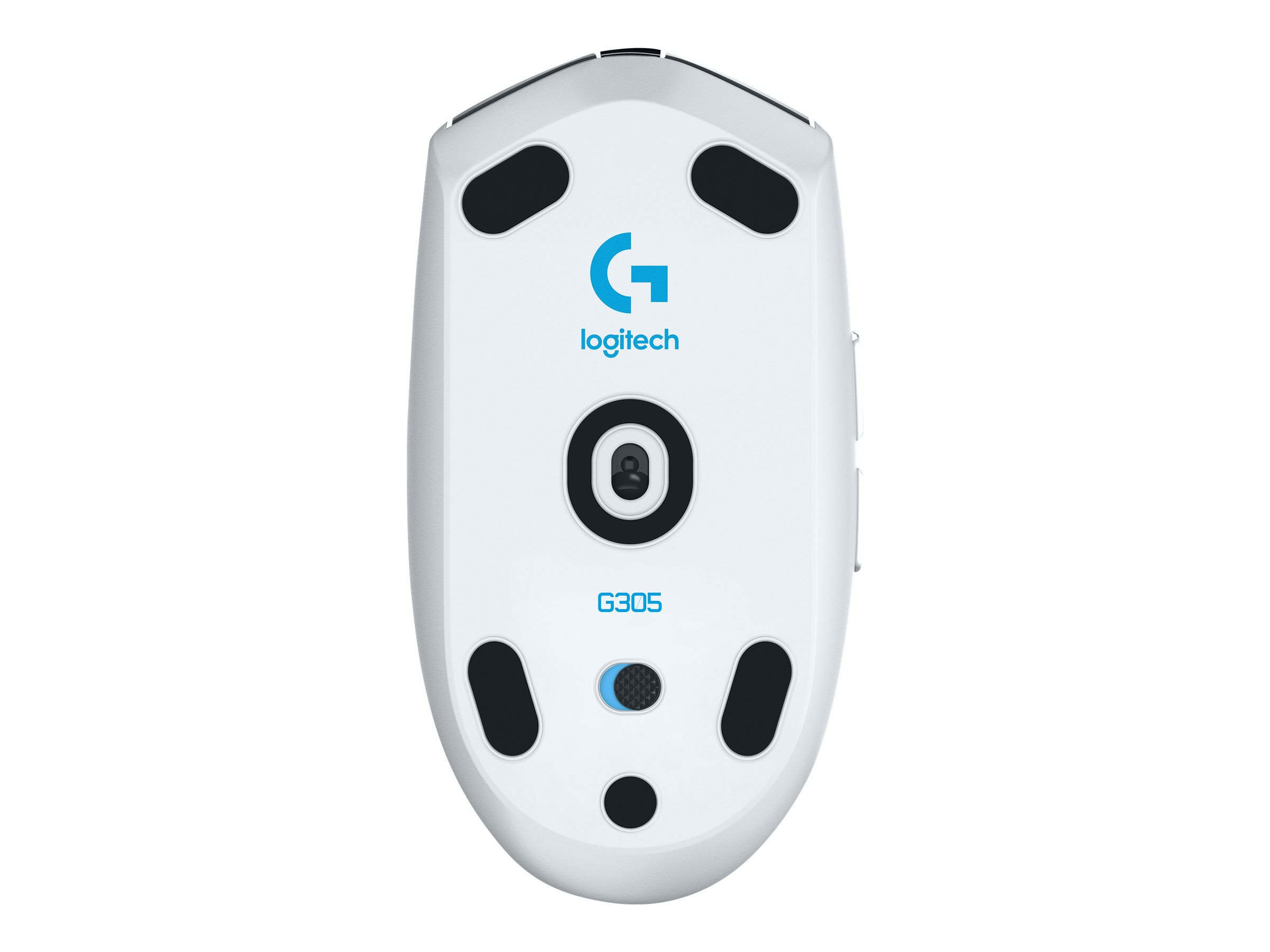 Logitech G G305 - Ratón - óptico - 6 botones - inalámbrico - 2.4 GHz - receptor inalámbrico USB - blanco