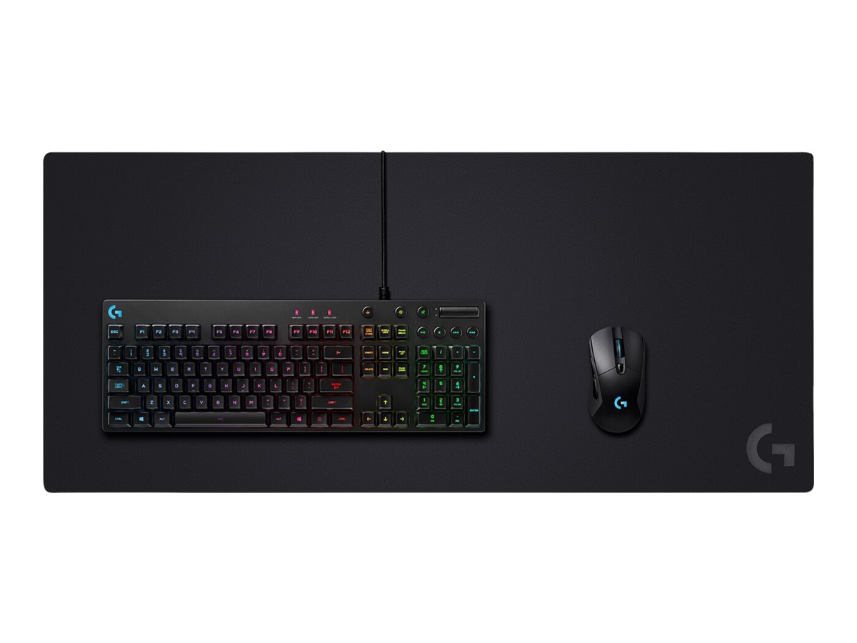 Logitech G G840 Extra Large Gaming Mouse Pad, Optimized for Gaming Sensors, Moderate Surface Friction, Non-Slip Mouse Mat, Mac and PC Gaming Accessories, 900 x 400 x 3 mm; - Alfombrilla de ratón - gaming - talla XL - negro