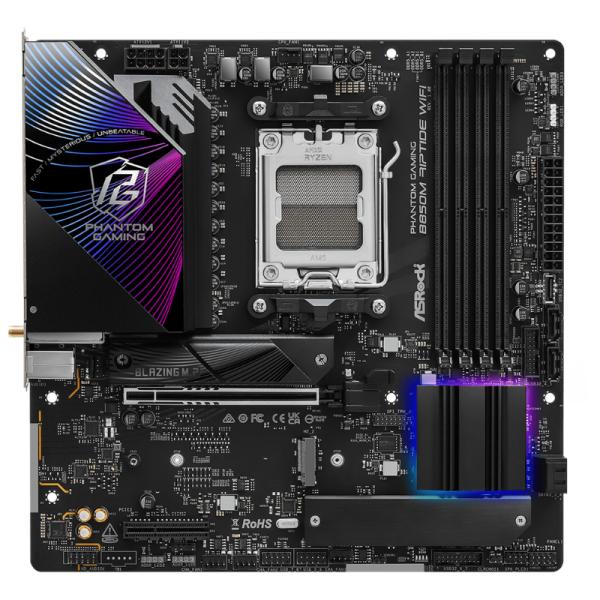 Tarjeta Madre ASRock B850M Riptide AM5 AMD B850 Micro-ATX DDR5 WiFi 7