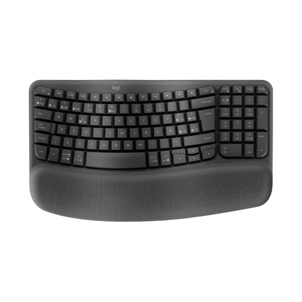 Teclado Logitech Wave Keys Business Ergonómico Bluetooth Completo Español