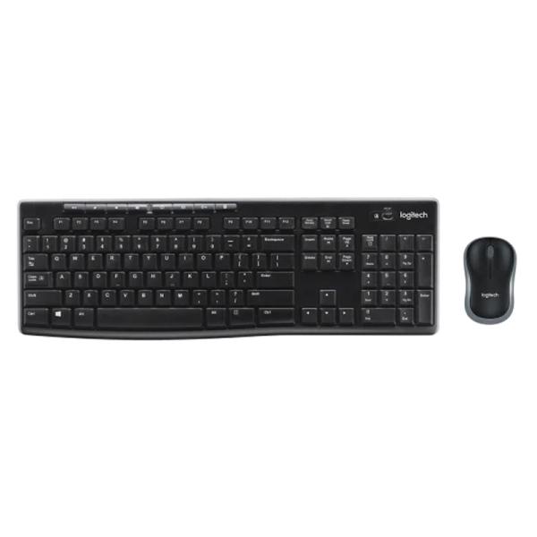 Combo Teclado y Mouse Logitech MK270 Inalámbrico Español Negro