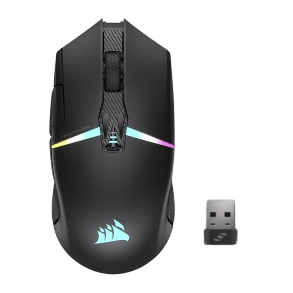 Mouse Corsair Nightsabre Gaming RGB Bluetooth + 2.4GHz 26000dpi 11 Botones