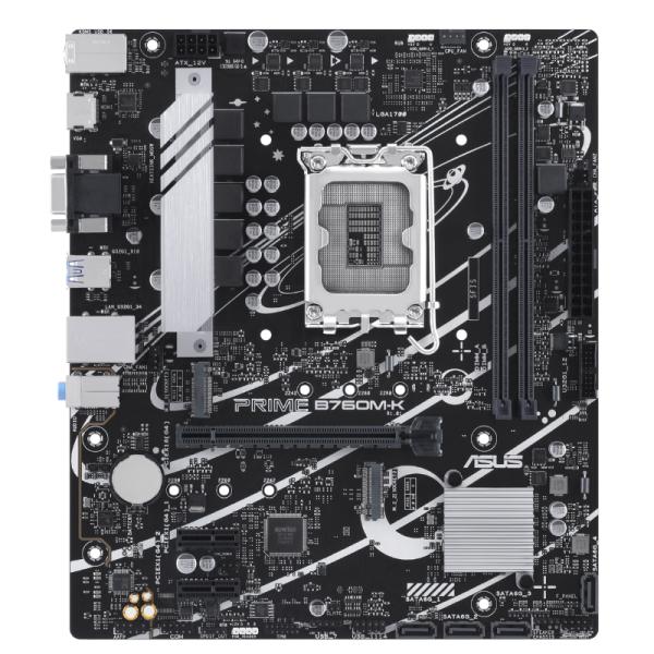 Tarjeta Madre ASUS Prime B760M-K LGA1700 Intel B760 Micro-ATX DDR5
