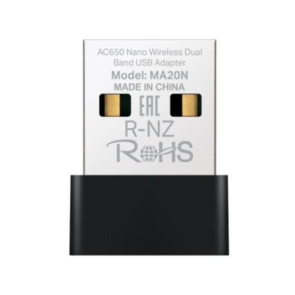 Adaptador WiFi USB Mercusys MA20N Doble Banda USB 2.0