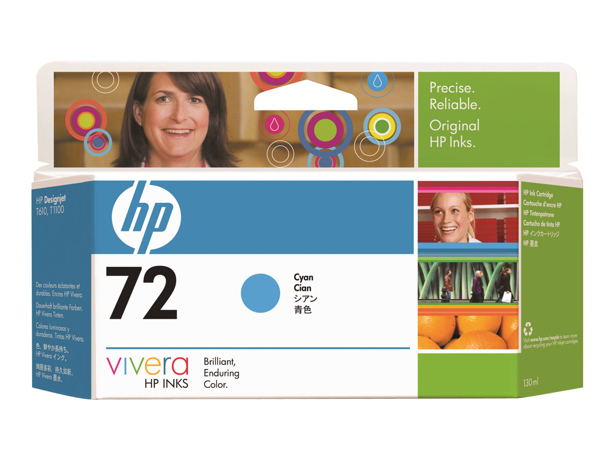 Tinta HP 72 Cartucho Cian 130ml