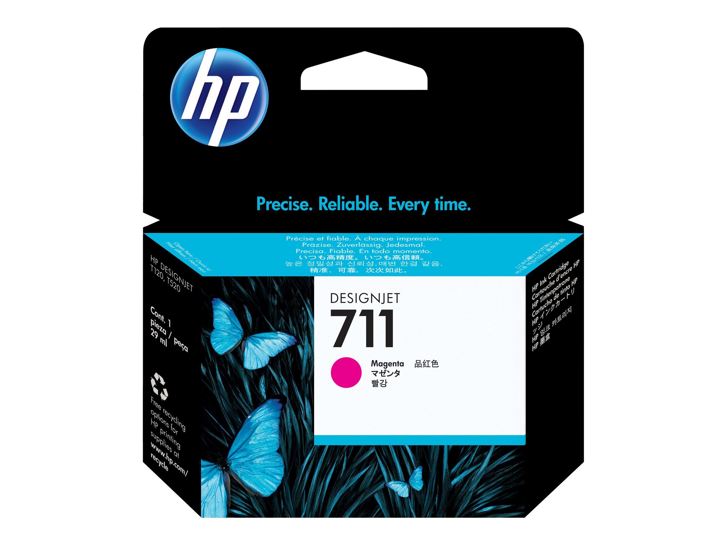 Tinta HP 711 Cartucho Magenta 29ml