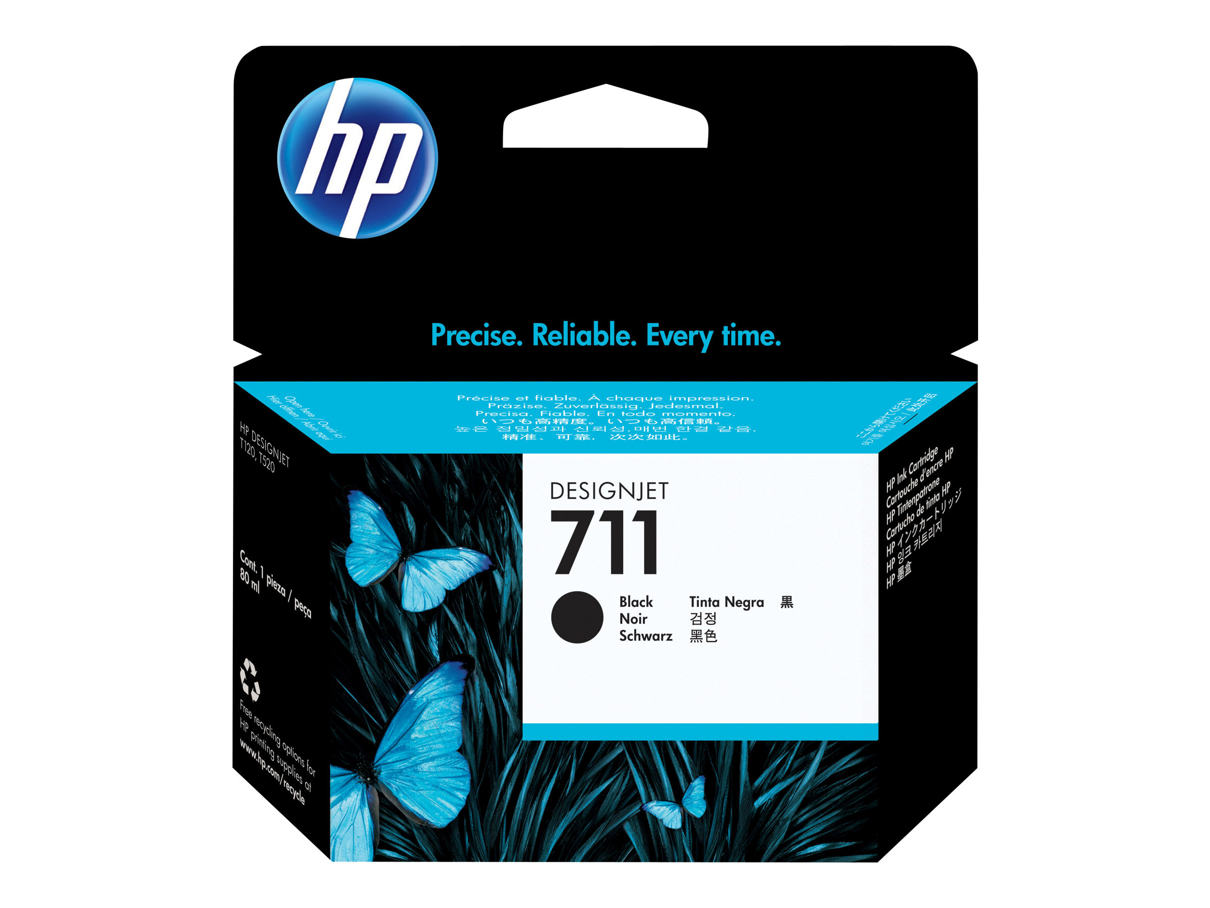 Cartucho de Tinta HP 711 Negro 80ml