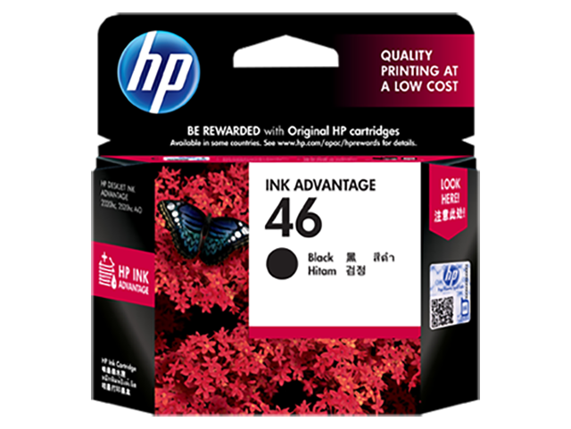 Tinta HP 46 Cartucho Negro 26ml 1.500 Páginas