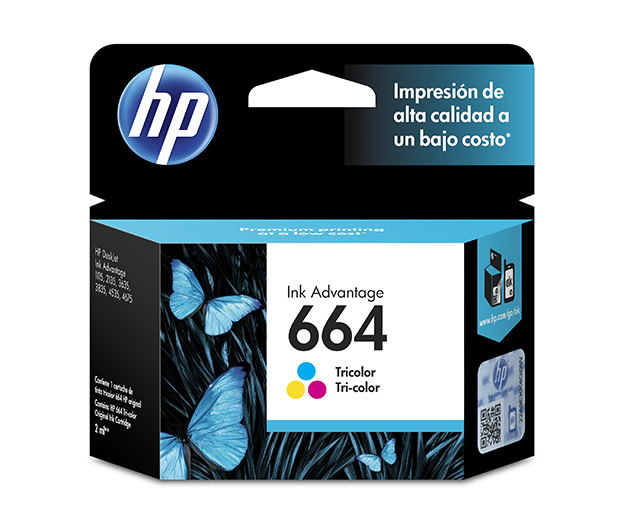 Tinta HP 664 Cartucho Tricolor 100 Páginas