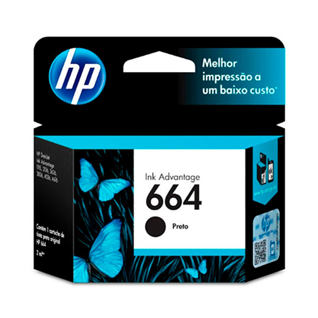 Tinta HP 664 Cartucho Negro 120 Páginas