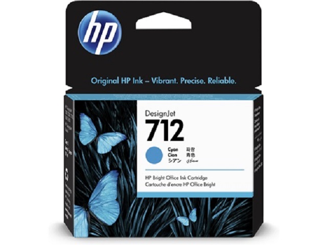 Tinta HP 712 Cartucho Cian 29ml