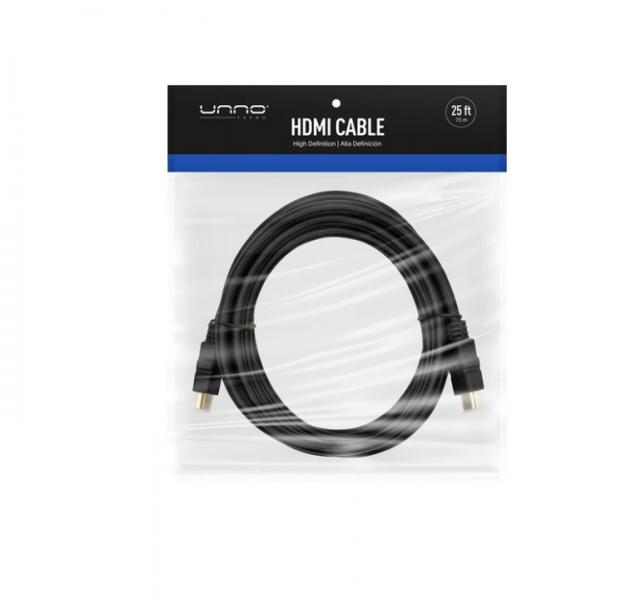 Cable AV Unno CB4125BK HDMI 7.5m