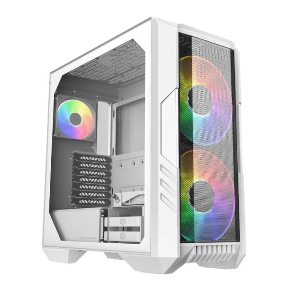 Gabinete para PC Cooler Master HAF 500 Mid Tower Vidrio Templado ARGB Blanco