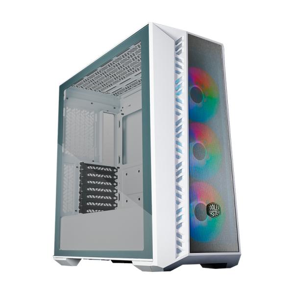 Gabinete para PC Cooler Master MasterBox 520 Mesh Mid Tower Vidrio Templado 3 Ventiladores Blanco