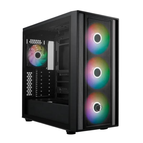 Gabinete para PC Cooler Master MasterBox 600 Mid Tower Vidrio Templado ARGB Negro