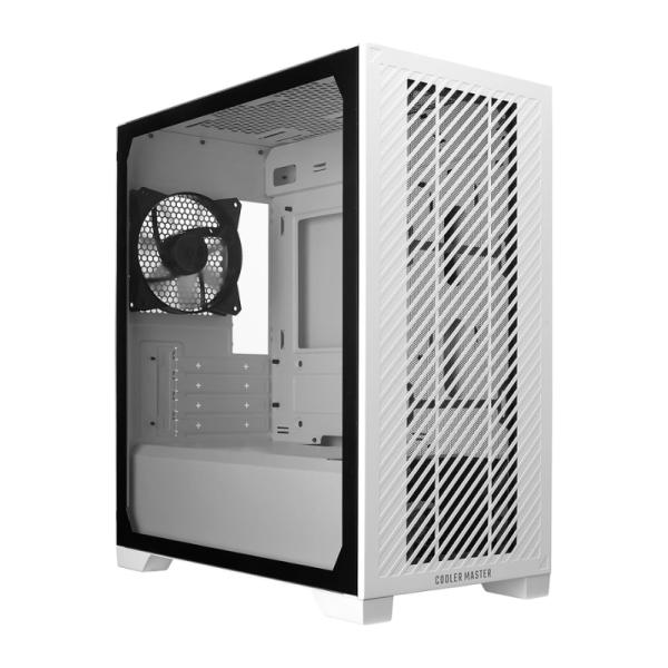 Gabinete para PC Cooler Master Elite 301 Lite Mini Tower Vidrio Templado 1 Ventilador Blanco