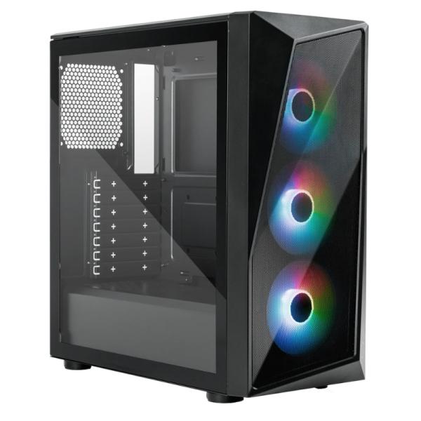 Gabinete para PC Cooler Master CMP520 Mid Tower ATX Vidrio Templado 3 Ventiladores ARGB Fuente 650 W