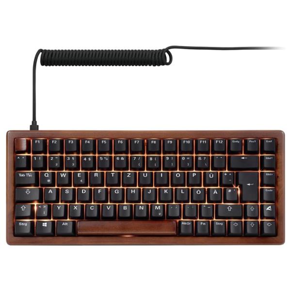 Teclado Sharkoon Skiller SGK50 S3 Wood PBT Mecánico USB Español RGB Switch Amarillo