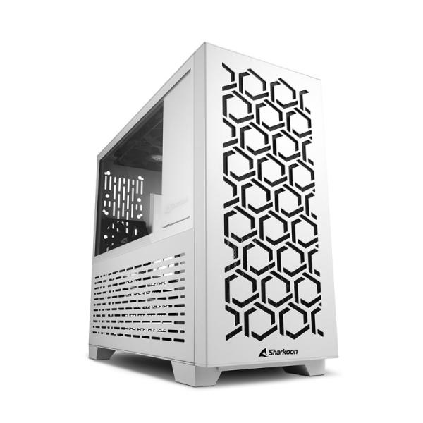 Gabinete para PC Sharkoon MS-Y1000 Mini Tower Micro-ATX Vidrio Templado Blanco