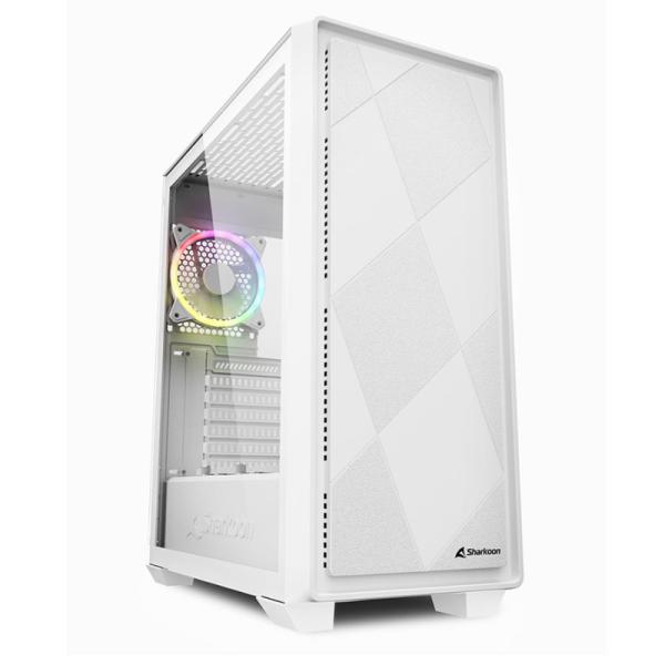 Gabinete para PC Sharkoon VS8 Mid Tower ATX Vidrio Templado 3 Ventiladores RGB Blanco