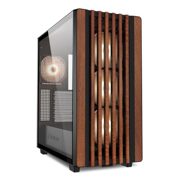 Gabinete para PC Sharkoon Rebel C70G Mid Tower ATX Vidrio Templado 4 Ventiladores RGB Negro