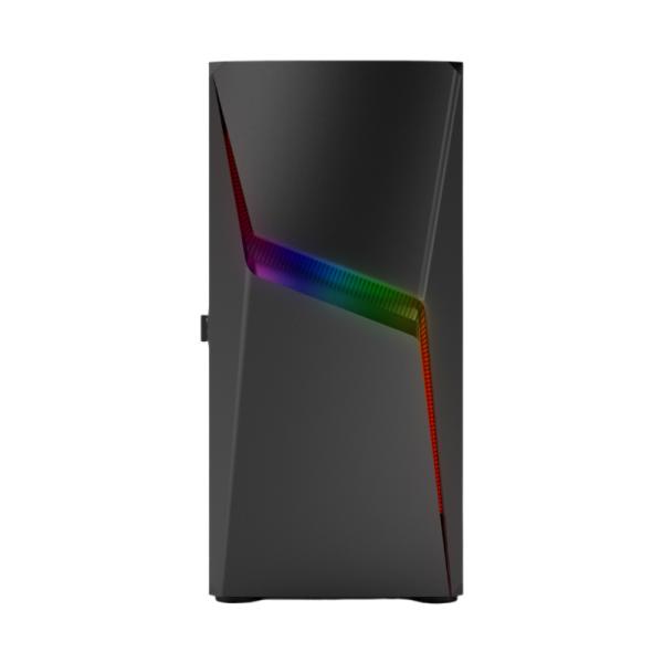 Gabinete para PC Eagle Warrior Storm Mid Tower ATX Vidrio Templado 1 Ventilador Negro