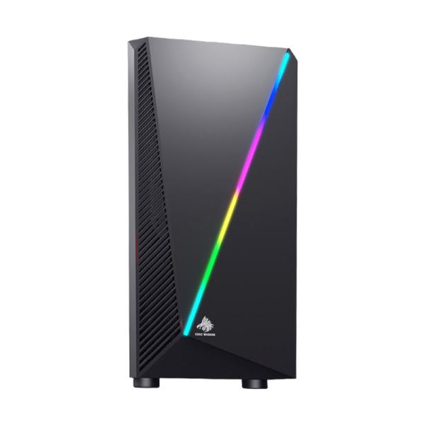 Gabinete para PC Eagle Warrior H430 Mid Tower ATX Vidrio Templado sin Ventiladores RGB Negro