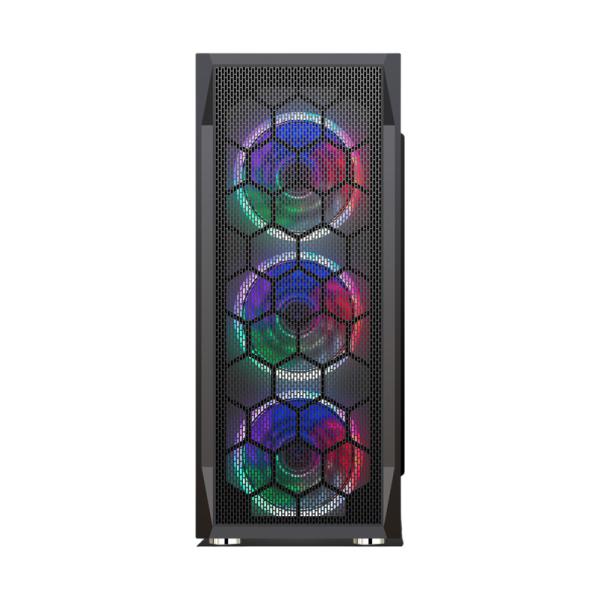 Gabinete para PC Eagle Warrior CG08Z3RA002C Mid Tower ATX Vidrio Templado 3 Ventiladores RGB