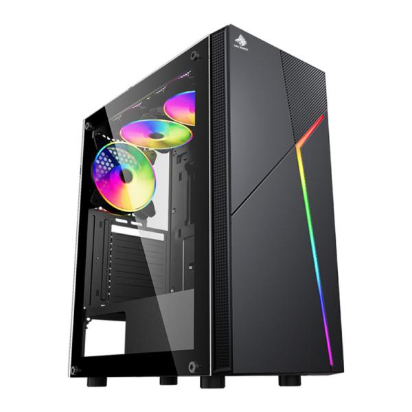 Gabinete para PC Eagle Warrior CG15AARA001C Mid Tower ATX Vidrio Templado sin Ventiladores RGB