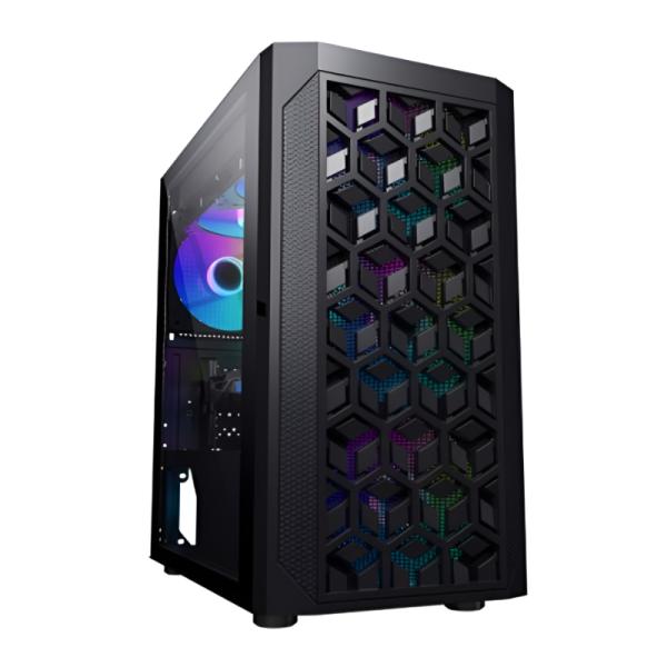 Gabinete para PC Eagle Warrior CG06AKRA001C Mini Tower Micro-ATX Vidrio Templado sin Ventiladores