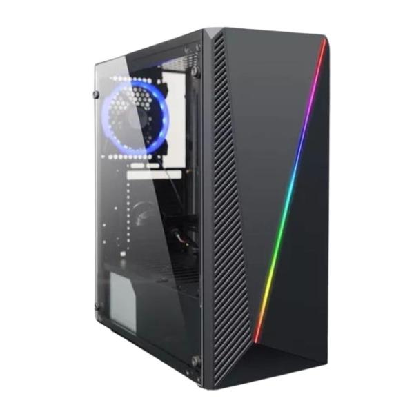 Gabinete para PC Eagle Warrior CG05AKRA001C Mid Tower Micro-ATX Vidrio Templado sin Ventiladores RGB