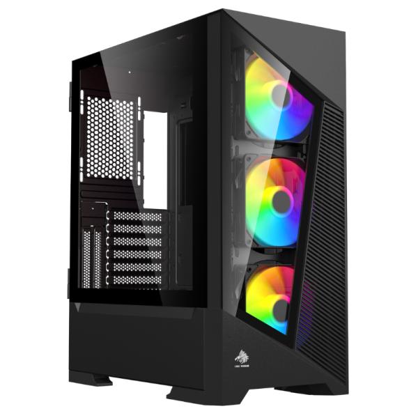 Gabinete para PC Eagle Warrior CG10AJRA001C Mid Tower E-ATX Vidrio Templado 3 Ventiladores
